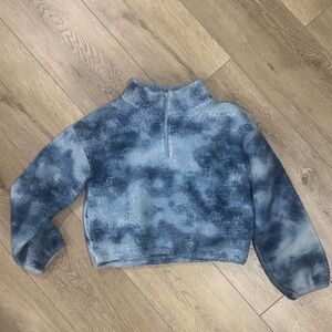 Old Navy Blue Tie-Dye Women's Cowl Sweater